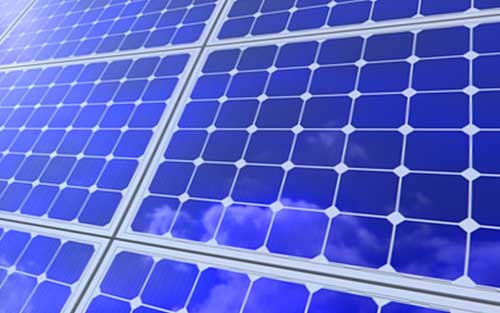 Des cellules de panneaux solaires photovoltaïques