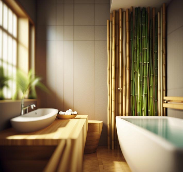 idée 1 inspiration salle de bain bambou
