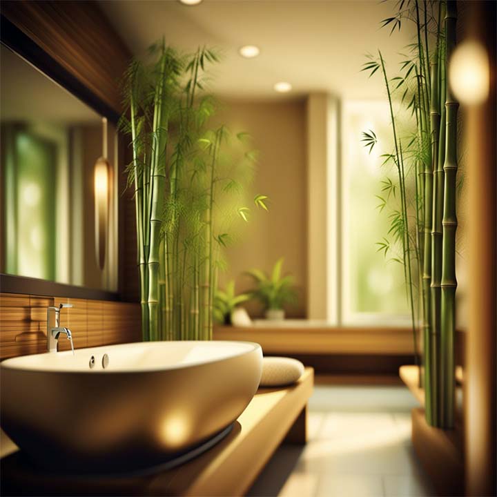 idée 3 inspiration salle de bain bambou
