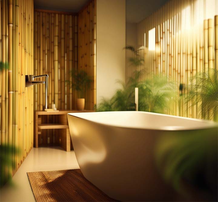 idée 4 inspiration salle de bain bambou