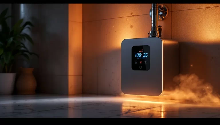 Un sous-sol aménagé avec des touches modernes, incluant un espace convivial et des éléments de décoration contemporains.