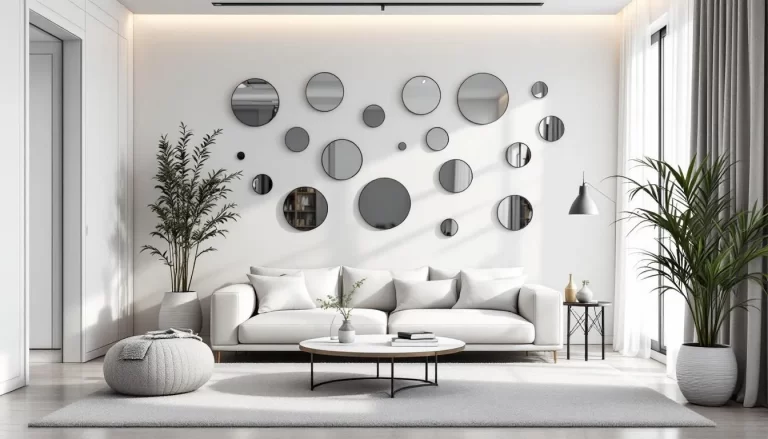 Salon moderne et spacieux avec des meubles élégants et une décoration épurée.